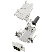 TRU Components TCDTZF09HDP15K 7709536 D-SUB Stiftleisten-Set 180° Polzahl: 15
