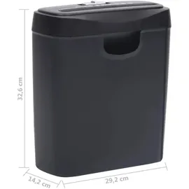vidaXL Aktenvernichter 6 Blatt Streifenschnitt