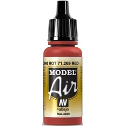 Vallejo | Model Air 200 - 300, Farbton: Rot RAL 3000