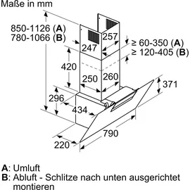 Bosch DWK87EM60 Kopffreihaube 80 cm