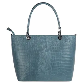 Cluty Henkeltasche Leder Blue