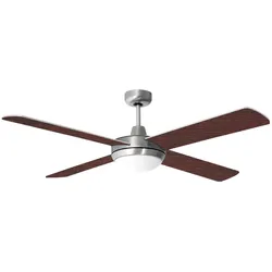 Deckenventilator, Fernbedienung, Glas opal, MDF