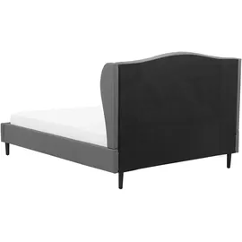 Beliani Polsterbett 140 x 200 cm Grau