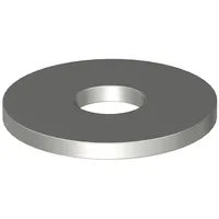 OBO Bettermann Großflächenscheibe M8,Ø20mm Edelstahl, rostfrei blank, nachbehandelt WS