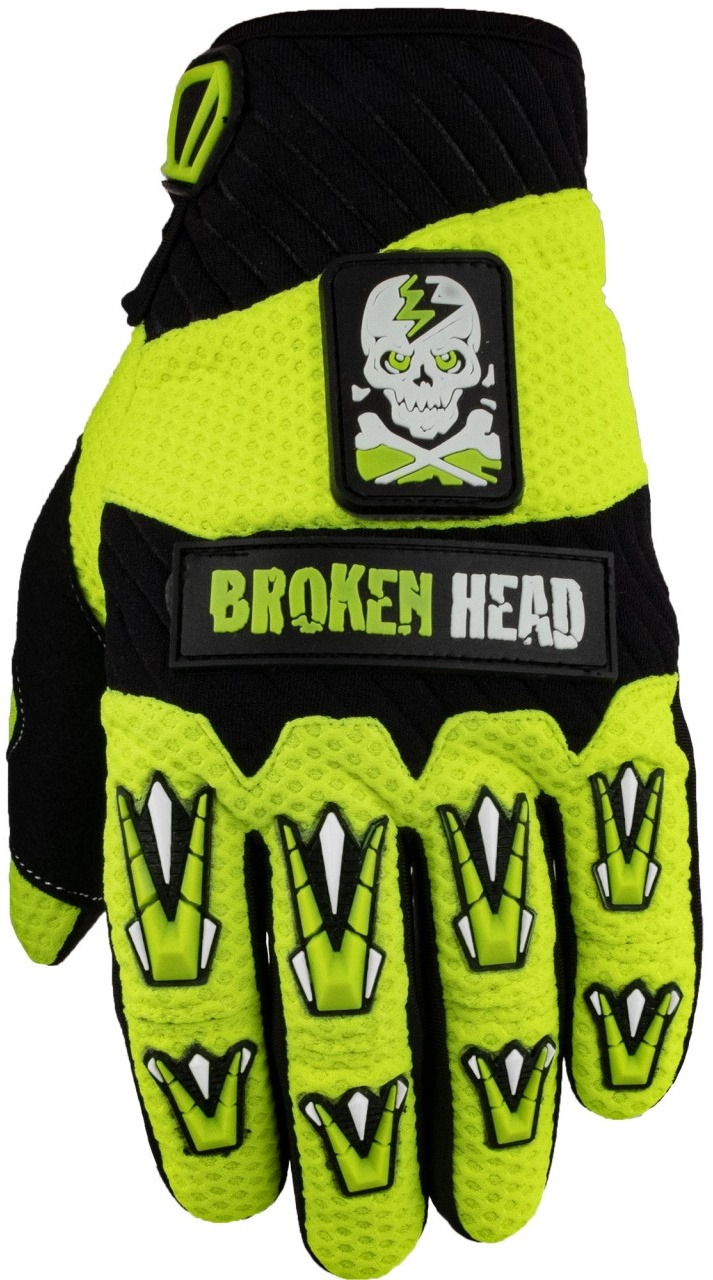 Broken Head MX-Handschuhe Faustschlag Gelb