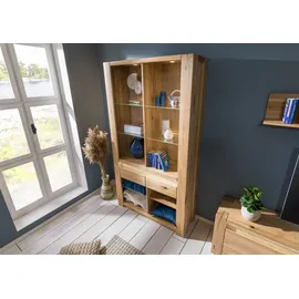 MASSIVMOEBEL24.DE Bücherregal 113 x 40 x 205 cm Beige