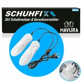 MAVURA Schuhtrockner SCHUHFIX Genialer Schuhtrockner Geruchsvernichter Elektrischer Schuh, Trockner Schuhheizung Stiefeltrockner Schuhwärmer Stiefelwärmer UV weiß