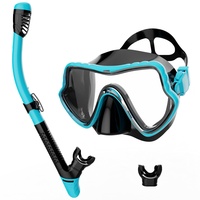 G2RISE SN02 Schnorchelset Erwachsene - Tauchermaske Taucherbrille Trockenschnorchel mit Breath Easy Airflow Tech & Anti-Fog Design für Herren und Damen