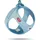 Curli Clasp Vest Hundegeschirr Himmelblau 2XS
