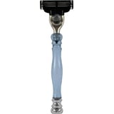 Hans Baier Exclusive Nassrasierer Rasierer Gillette Mach3, Griff aquamarin