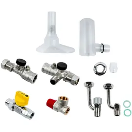 WOLF-Garten Anschluss-Set Gaskombitherme Aufputzmontage