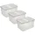 SUNWARE Aufbewahrungsbox Nesta 32 L 3-tlg. transparent