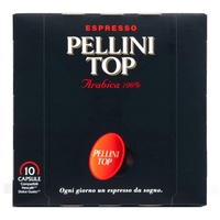 Pellini Caffè, Espresso Pellini Top Arabica 100%, kompatibel mit Nescafé Dolce Gusto - 6 Packungen mit 10 Kapseln (insgesamt 60 Kapseln)