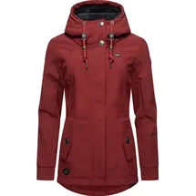 Ragwear Damen, Übergangsjacke Funktionsjacke Softshelljacke wasserabweisend mit Kapuze Monadde Softshell Red Gr. XL - XL
