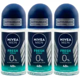 NIVEA Fresh Ocean Deodorant Roll-On 3 x 50 ml