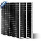 300W Watt Solarmodul 3x100W Mono Solarpanel 12V Photovoltaik Solaranlage für Wohnmobil RV Camper Haus