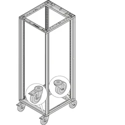 SCHROFF Lenkrollen - LENKROLLEN SET 400KG 125D 4X