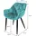 ML-Design Esszimmerstuhl Samt petrol 6er Set