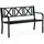 Relaxdays Gartenbank 127 x 0 x 0 cm Schwarz
