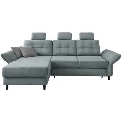 Wohnlandschaft Brizzini Mintgrau Chenille