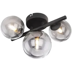 Globo 56133-3W LED Deckenleuchte Riha 9x3W | 720lm | G9 | 3000K - Schwarz, Rauch