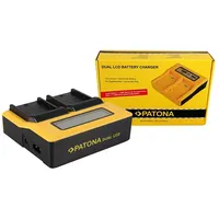 PATONA Dual LCD Ladegerät für Sony Serie NP-F