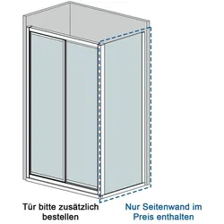Doccia Seitenwand für Badewannenaufsatz Samoa