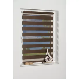 K-HOME Doppelrollo Andorra 60 x 150 cm Mokka/braun