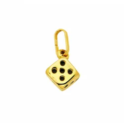 Ketten-Anhänger ADELIA ́S "Damen Goldschmuck 333 Gold Anhänger Würfel", gold, Schmuckanhänger, Damen, Gelbgold 333, 333 Gold Goldschmuck für Damen