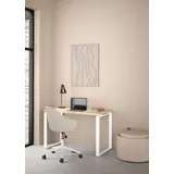 Home Affaire Schreibtisch HOME AFFAIRE "Sign Arbeitstisch, Sekretär, Bürotisch", weiß (jackson hickory, weiß), B:120cm H:75,6cm T:60cm, Tische, Schreibtisch, Cleanes Design, Metallbeine, Breite 120 oder 150 cm