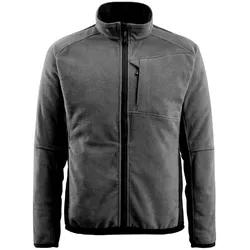 Fleecejacke "HANNOVER" Unique - M - dunkelanthrazit/schwarz