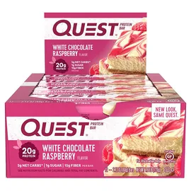 Quest Nutrition Proteinriegel White Chocolate Raspberry 12 x 60 g
