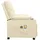 vidaXL Massagesessel Elektrisch Kunstleder 93 x 96,5 x 0 cm Weiß mit Fernbedienung