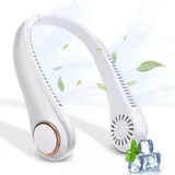 Tragbarer Nackenventilator Ohne Rotorblätter, Usb-wiederaufladbarer Tragbarer Nackenventilator, 360° Verstellbarer Nackenventilator