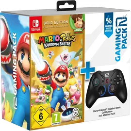 ready2gaming Mario Rabbids Kingdom Battle (Gold) Edition & Pro Pad X (Switch)