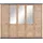 hom'in Drehtürenschrank Benton 255 x 209 x 60 cm Dunkelgrau/Eiche