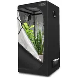 grow expert Growbox Wachstumszelt 100 x 100 x 100 cm Schwarz