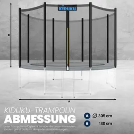 KIDUKU Sicherheitsnetz Trampolinersatznetz