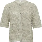 s.Oliver Ajour-Strickjacke mit Glitzereffekt Braun 4XL