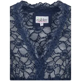 Nübler Dirndlbluse 3/4 Arm Laura blau 36