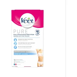 Veet Easy-Gelwax Kaltwachsstreifen Bikinizone & Achseln Sensible Haut 16 St.