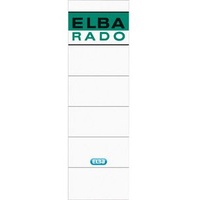 Elba Rado Ordnerrücken-Etiketten selbstklebend 190x59mm, weiß/grün, 10er-Pack (100420947)
