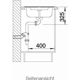 Blanco Tipo 5 S reversibel mit Ablauffernbedienung edelstahl (526336)