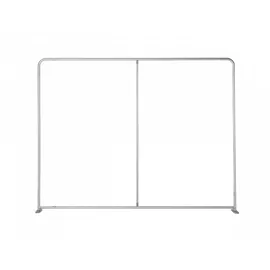 Showdown Displays Showdown Raumteiler Basic - 200-150 Doppel Hexagon - Grau - Silberner Rahmen