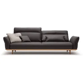 creation by rolf benz 4-Sitzer CR.460 Designsofa, erstklassiger Sitzkomfort, verst. Rückenlehne, Sockel in Eiche, Füße Eiche natur, Breite 248 cm braun|grau