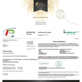 Nuvi Health Omega 3 Fischöl Triglyceride Form - 240 Kapseln