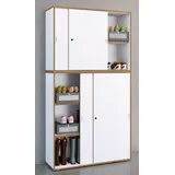 VCM Holz Büroschrank Aktenschrank Salia 5-fach Breite 100 cm Schiebetüren