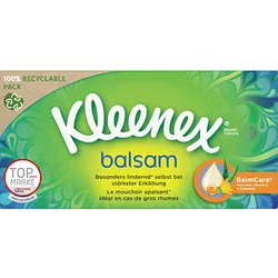 Kleenex® Taschentücherbox balsam 4-lagig weiß, 56 Tücher