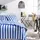 Today Baumwolle Gestreift Blau 240 x 220 cm + 63 x 63 cm