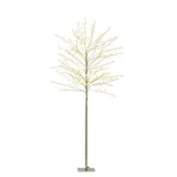 MARELIDA LED Baum Lichterbaum gold 150cm 480LED Innen Außen Weihnachtsdeko